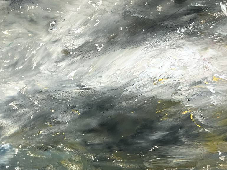 Original Abstract Expressionism Abstract Painting by Hilary Marsh