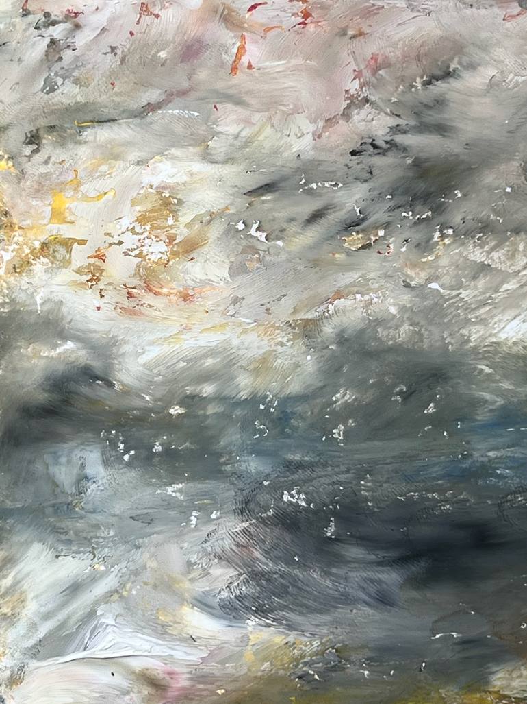 Original Abstract Expressionism Abstract Painting by Hilary Marsh