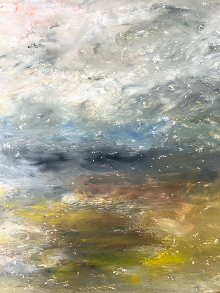 Original Abstract Expressionism Abstract Painting by Hilary Marsh