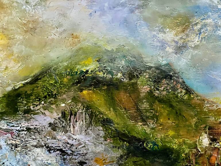 Original Abstract Expressionism Abstract Painting by Hilary Marsh