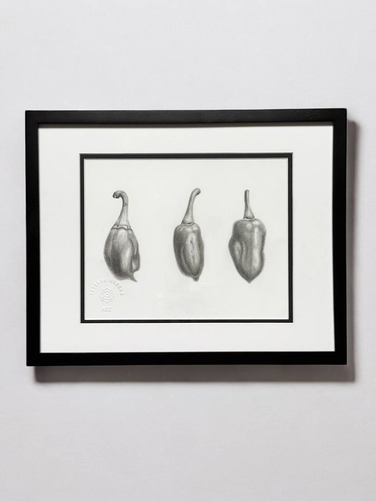 Original Realism Botanic Drawing by Tetyana Hubska