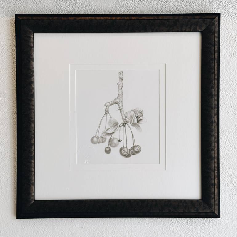 Original Realism Botanic Drawing by Tetyana Hubska