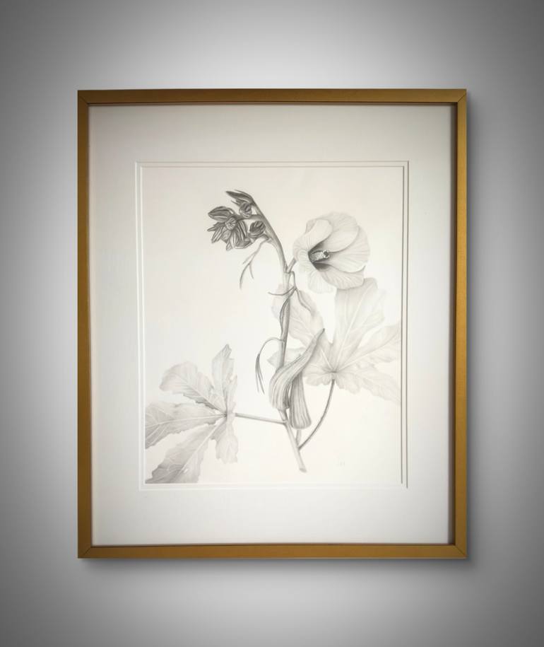 Original Realism Botanic Drawing by Tetyana Hubska