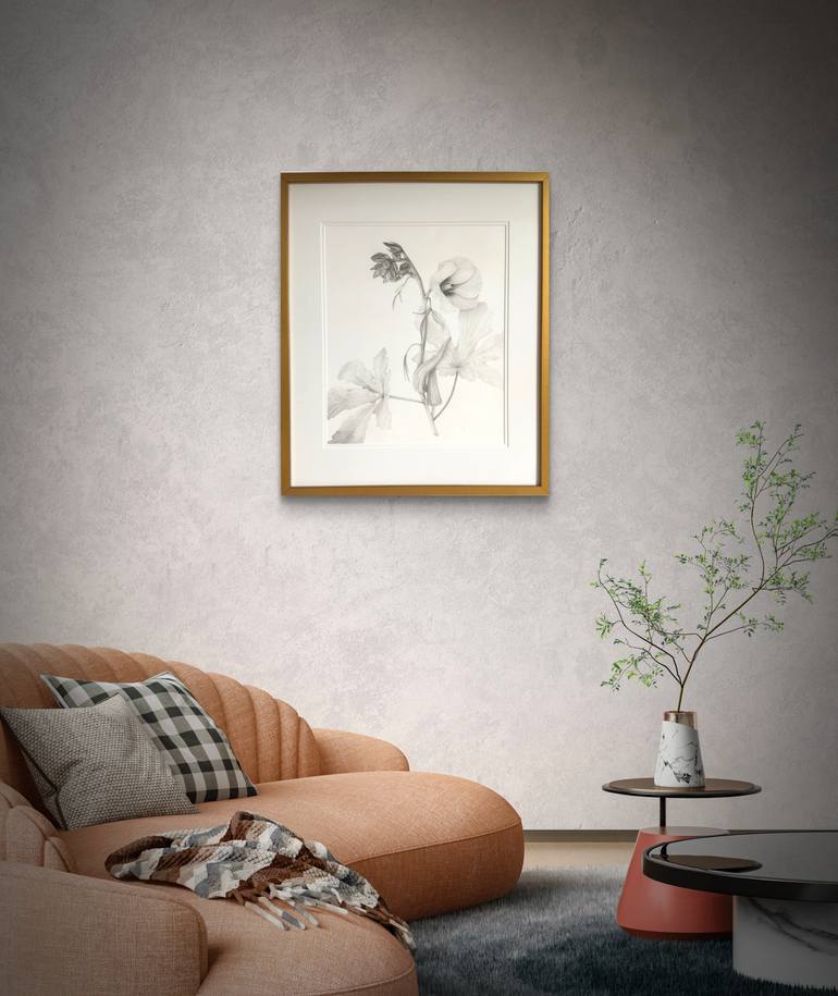 Original Realism Botanic Drawing by Tetyana Hubska