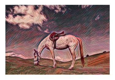 Original Abstract Horse Paintings by muhammad ashfaq
