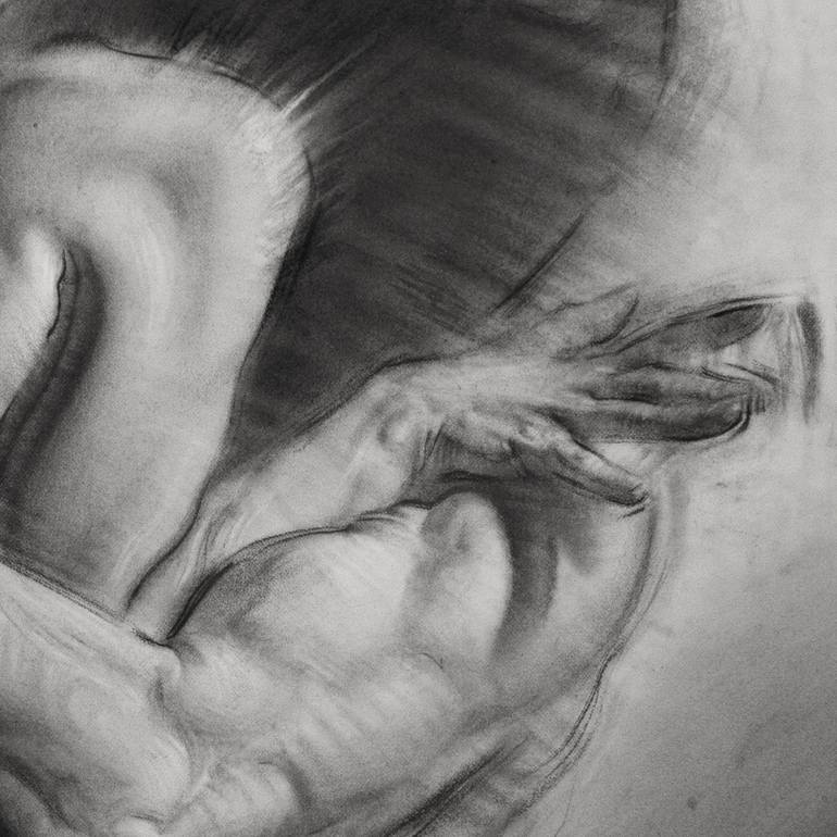 Original Realism Body Drawing by Stephen Molyneaux
