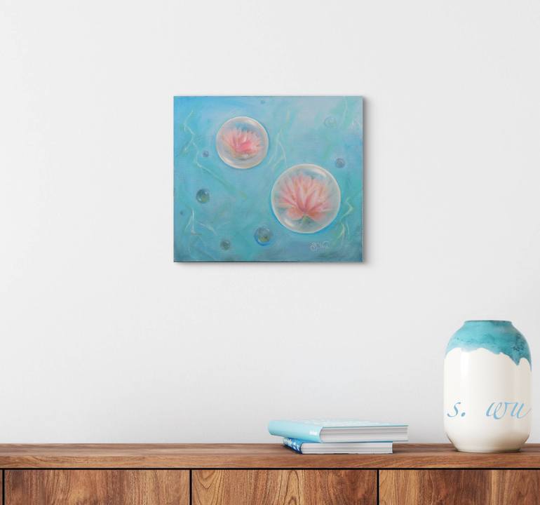 Original Conceptual Floral Painting by Shyhing Wu