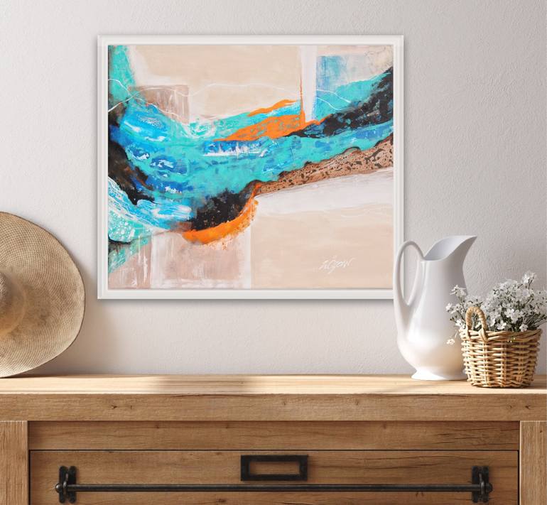 Original Abstract Painting by Hilal Özcan