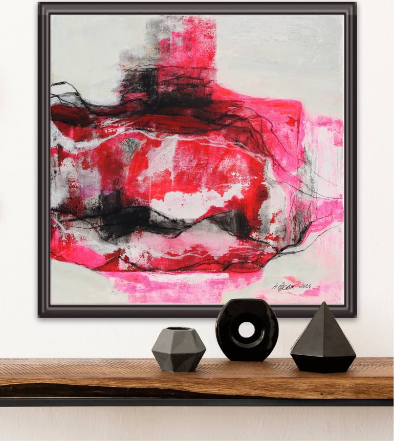 Original Abstract Painting by Hilal Özcan