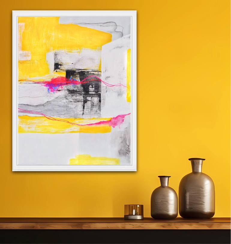 Original Minimalism Abstract Painting by Hilal Özcan