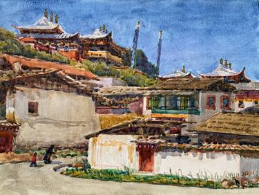 Original Landscape Painting by Shuduo Qu