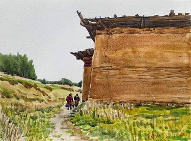 Original Expressionism Landscape Paintings by Shuduo Qu