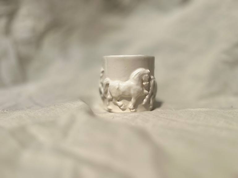 Original Art Deco Animal Sculpture by Golriz Nourizadeh