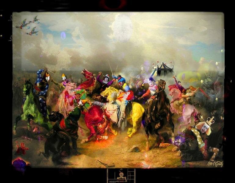 battle clowns (battle of lutzen) Collage by Simon Cain-O'Grady ...