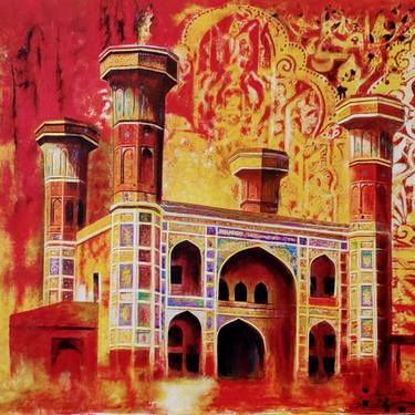 Original Abstract Expressionism Architecture Paintings by Muhammad Tariq