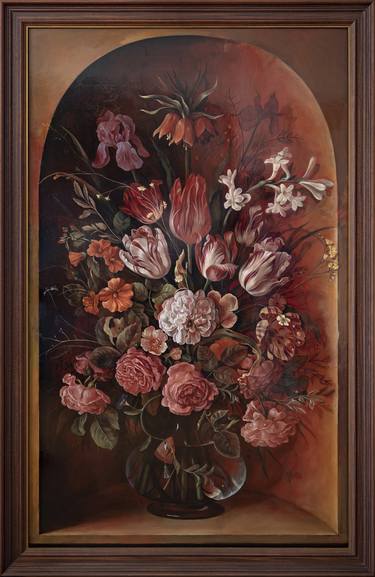 Original Realism Floral Paintings by Marta Hirschfeld