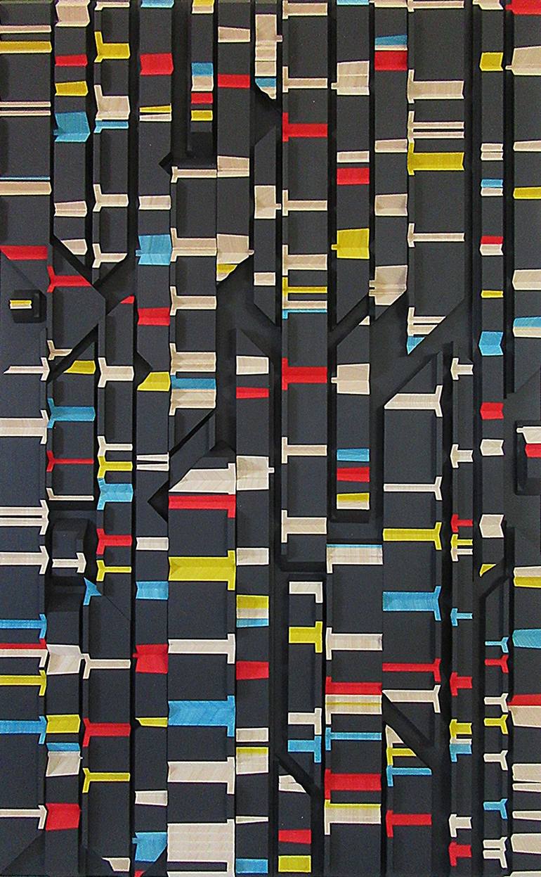 Original Algorithmic Abstract Sculpture by Frank Murri