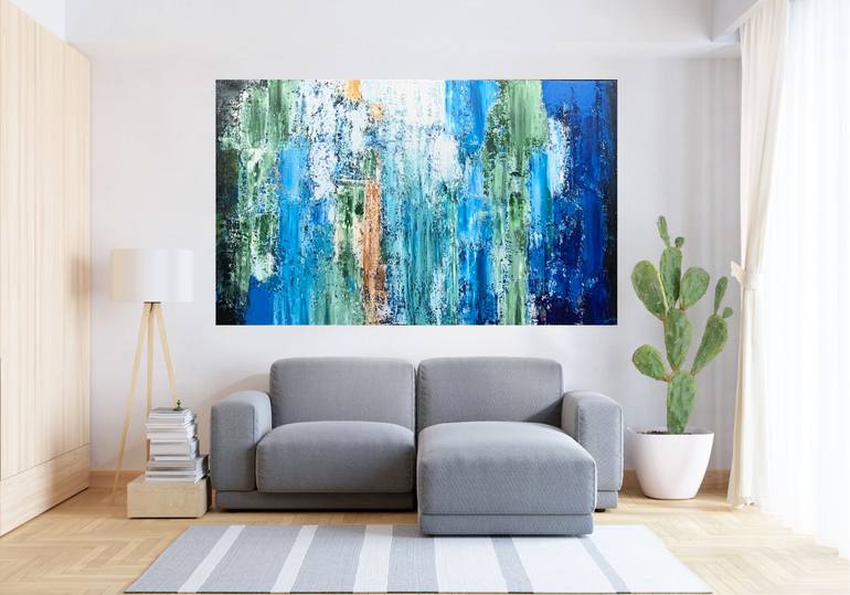 Original Abstract Expressionism Abstract Painting by Ruturaj Jadeja