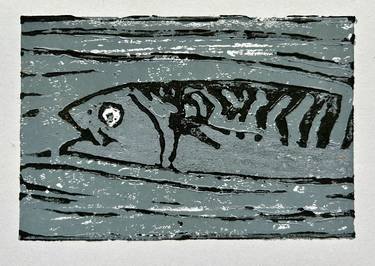 Original Abstract Expressionism Animal Printmaking by Hans Cosson-Eide