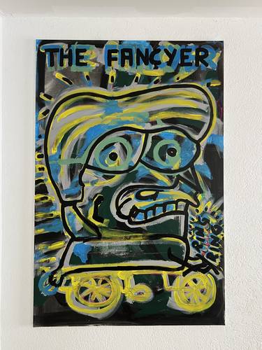Original Abstract Expressionism Humor Paintings by Otto Muster