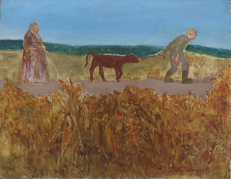 Original Figurative Animal Painting by Piotr Konczarek