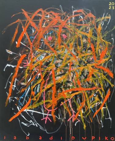 Original Abstract Painting by Piko Iabadiou