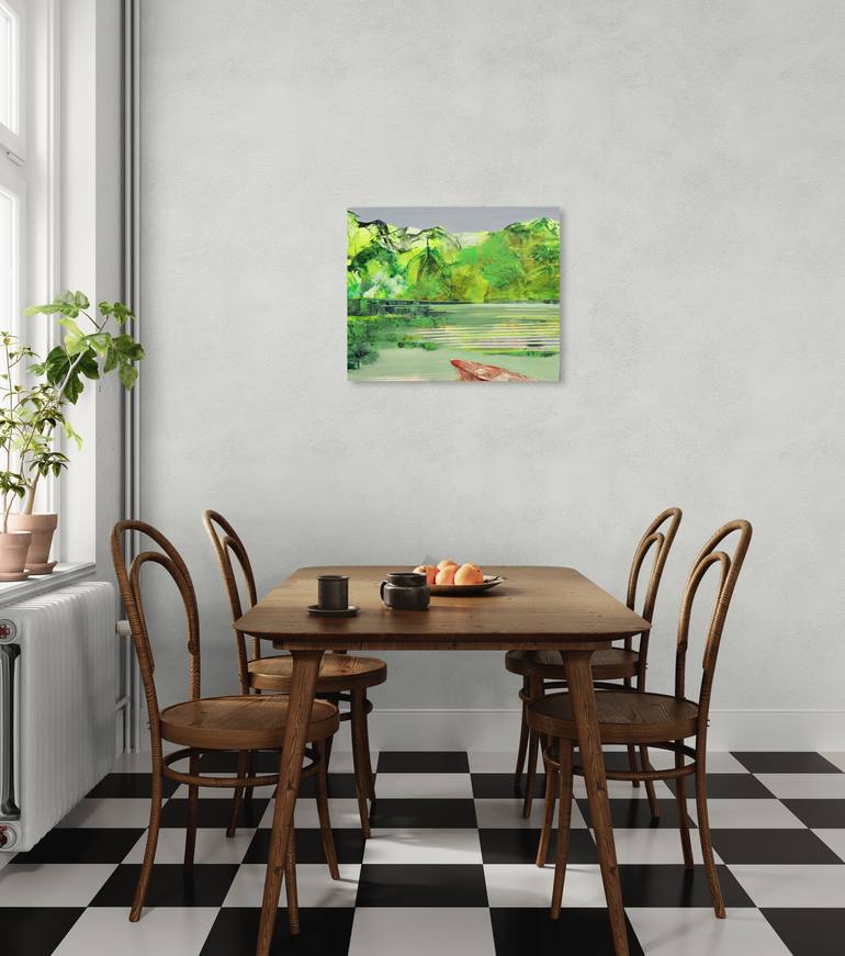 Original Abstract Landscape Painting by Taras Ros