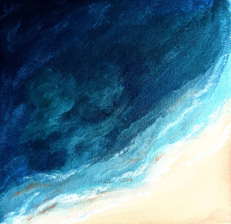 Original Beach Painting by Sandamini Perera