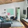 Hold still, this will sting a bit; interior shown hung in living room