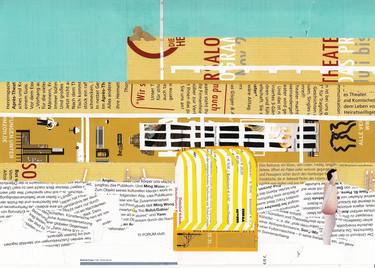 Original Dada Places Collage by Ray Monde