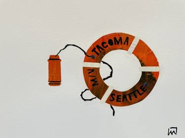 Saatchi Art Artist Ray Monde; Collage, “Tacoma” #art