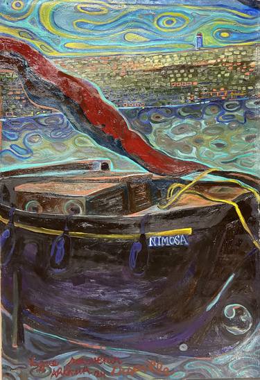 Original Conceptual Boat Paintings by Dupille Arthur