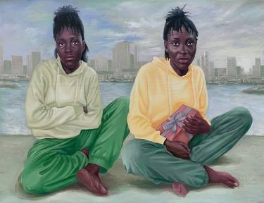 Print of Realism Women Paintings by Emmanuel Afolayan