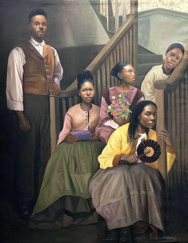 Original Realism People Paintings by Emmanuel Afolayan