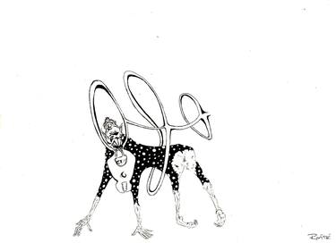 Original Black & White Animal Drawing by Matías Roffé