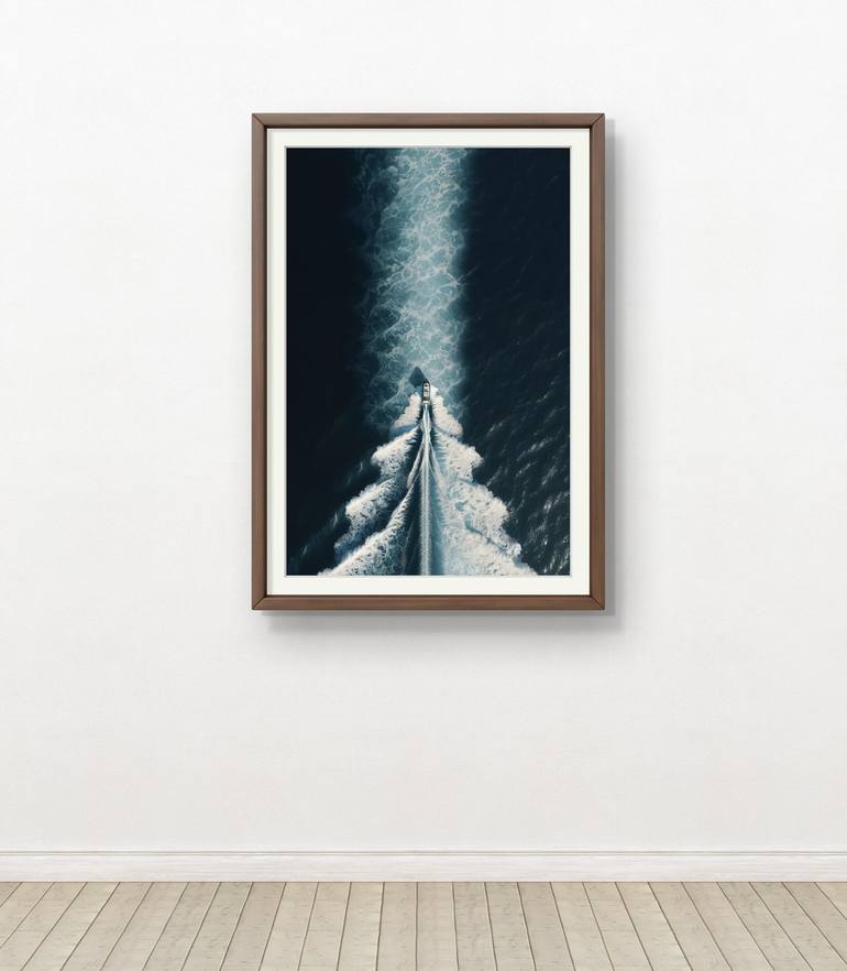 Original Digital Art Boat Photography by Maksym Maliushytskyi