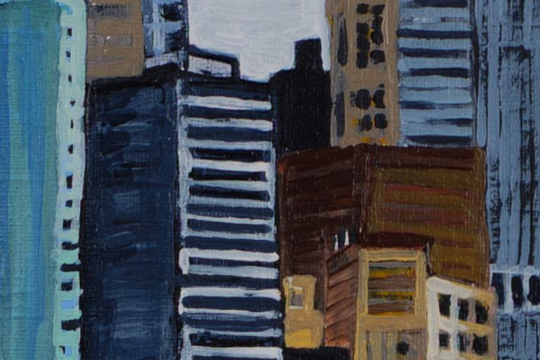 Original Expressionism Cities Painting by Cinzia Beretta