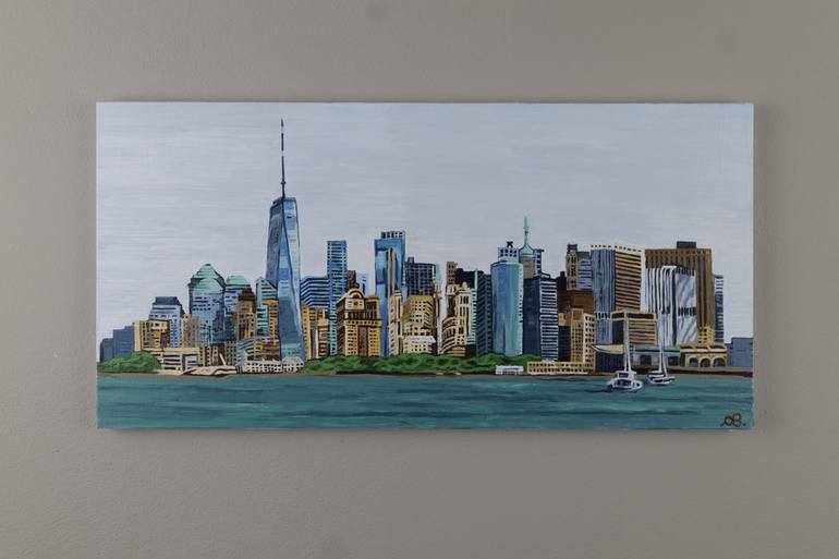 Original Expressionism Cities Painting by Cinzia Beretta