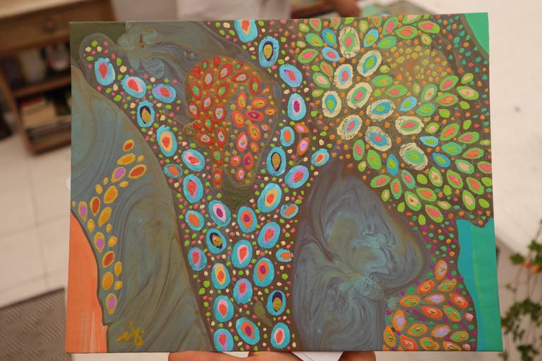 Original Abstract Expressionism Nature Painting by Mayra Bibiana