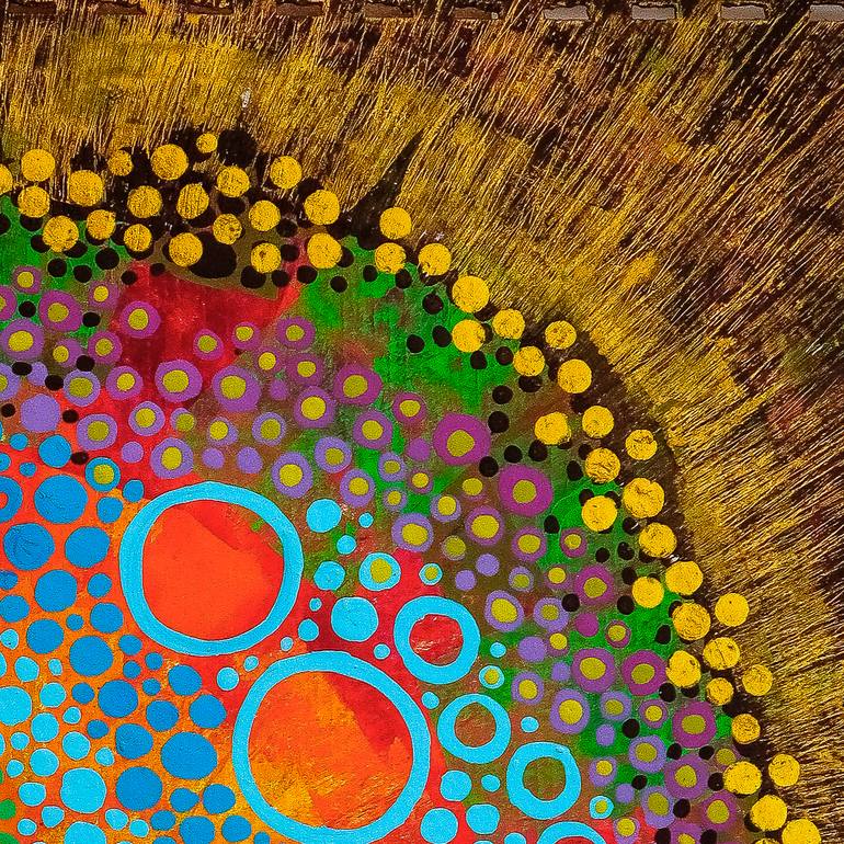 Original Abstract Expressionism Fantasy Painting by Mayra Bibiana