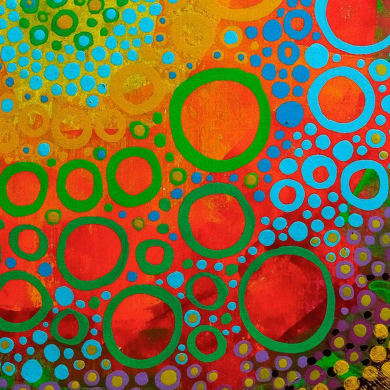 Original Abstract Expressionism Fantasy Painting by Mayra Bibiana