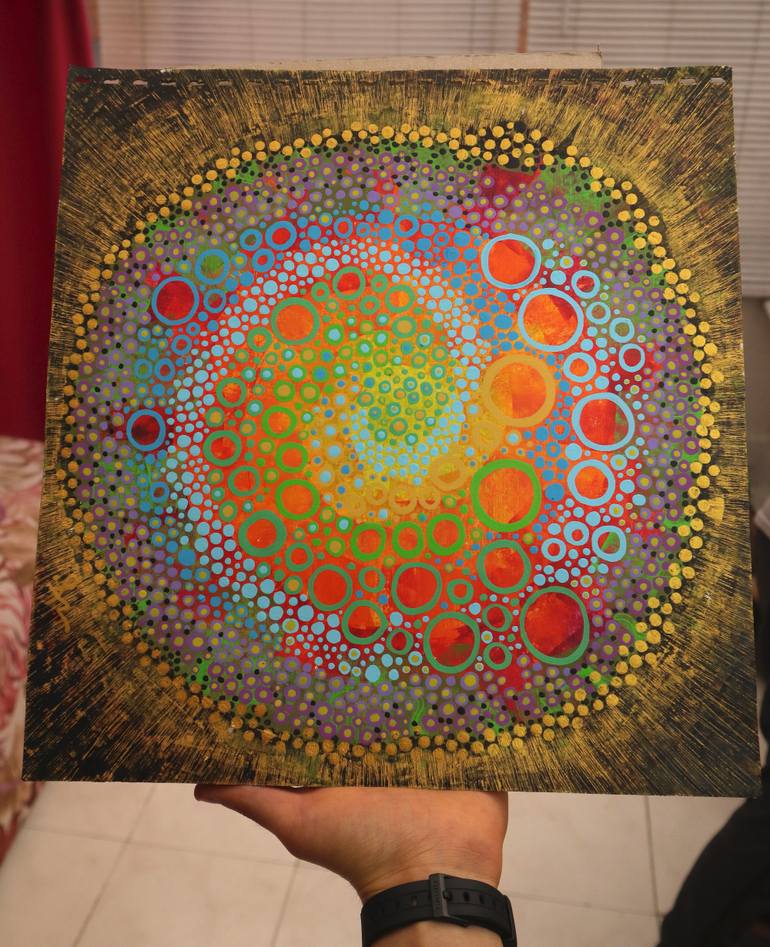 Original Abstract Expressionism Fantasy Painting by Mayra Bibiana