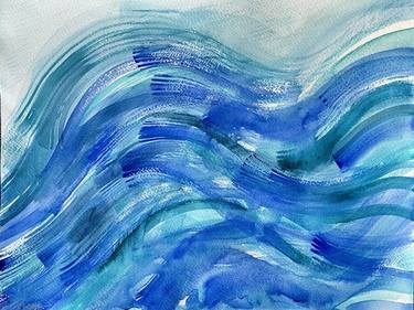 Original Abstract Expressionism Seascape Paintings by VESEBA art