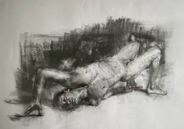 Original Expressionism Body Drawings by Joana Rão Vieira