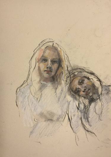 Original Figurative Women Drawings by Joana Rão Vieira