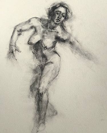 Original Figurative Body Drawing by Joana Rão Vieira