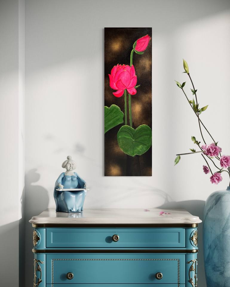 Original Floral Painting by Parvathy Mini