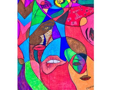 Original Abstract Drawings by Essaqui mustapha