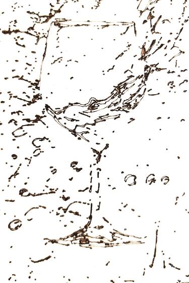 Original Black & White Abstract Mixed Media by Vygantas Navickas