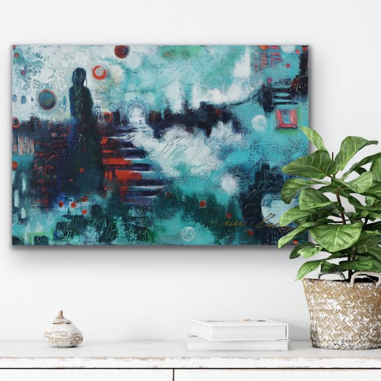 Original Symbolism Abstract Painting by Ivi Mrak